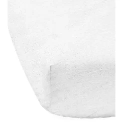 Lençol de berço de camurça de bolso profundo de luxo Piccolo Bambino em vinil - branco