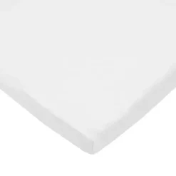Lençol de berço de malha 100% algodão American Baby Company 100% algodão, branco