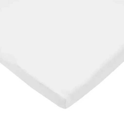 Lençol de berço de malha 100% algodão American Baby Company 100% algodão, branco