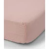 Lençol de berço de musselina de algodão unicórnio - pétala de rosa