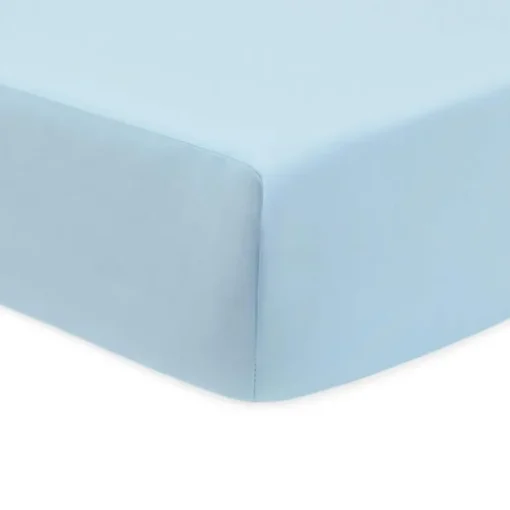 Lençol de Percal Azul para Berço da American Baby Company