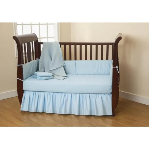 Lençol de Percal Azul para Berço da American Baby Company