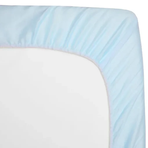 Lençol de Percal Azul para Berço da American Baby Company