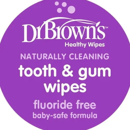 Lenços umedecidos para dentes e gengivas do Dr. Brown, pacote com 30