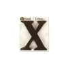 Letra 'X' do Trend Lab - Marrom