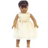 Lito - Vestido de organza com vestido de bonecas Burnout Squares, amarelo