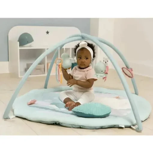 Little Big Friends - Grande tapete redondo com arco, brinquedo de atividade multissensorial, oceano