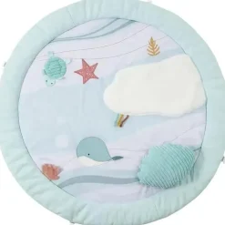 Little Big Friends - Grande tapete redondo com arco, brinquedo de atividade multissensorial, oceano