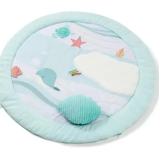 Little Big Friends - Grande tapete redondo com arco, brinquedo de atividade multissensorial, oceano