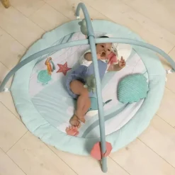Little Big Friends - Grande tapete redondo com arco, brinquedo de atividade multissensorial, oceano