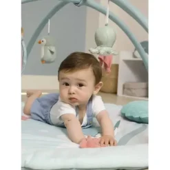 Little Big Friends - Grande tapete redondo com arco, brinquedo de atividade multissensorial, oceano