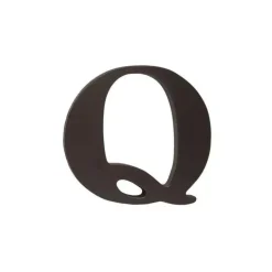 Little Haven Hanging Wall Letter Q, Expresso