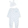Little Me - Baby Boy Blue Bunny Footie & Hat