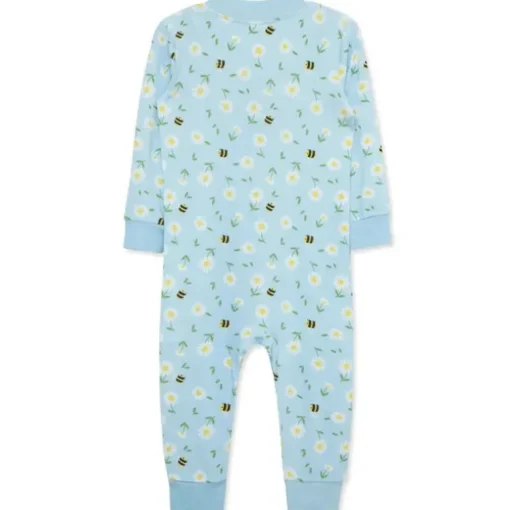 Little Me - Baby Boy Daisy Zip Front Pajama