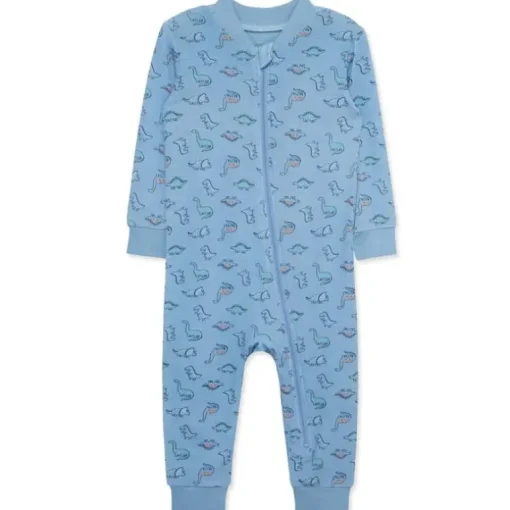 Little Me - Baby Boy Dino Zip Front Pajama