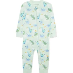 Little Me - Baby Boy Dragon Zip Front Pajama