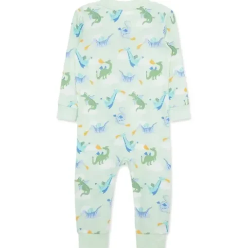 Little Me - Baby Boy Dragon Zip Front Pajama