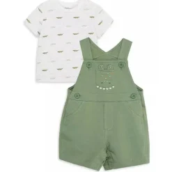 Little Me - Baby Boy Gator Shortall