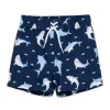 Little Me - Baby Boy Shark Swim Trunks Blue