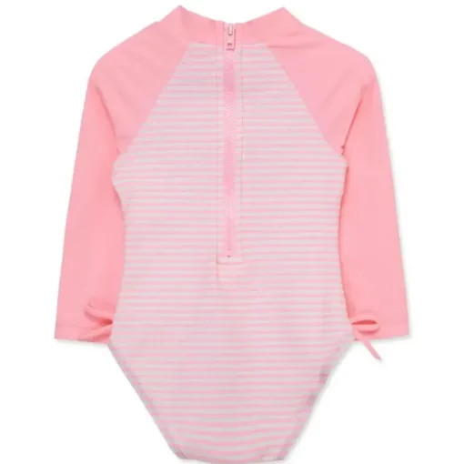 Little Me - Baby Girl Fish 1-Piece Rashguard Swimsuit