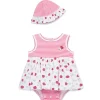 Little Me - Baby Girl Ladybugs Popover, Pink