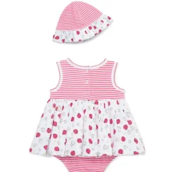 Little Me - Baby Girl Ladybugs Popover, Pink