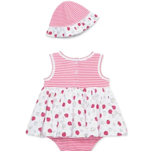 Little Me - Baby Girl Ladybugs Popover, Pink