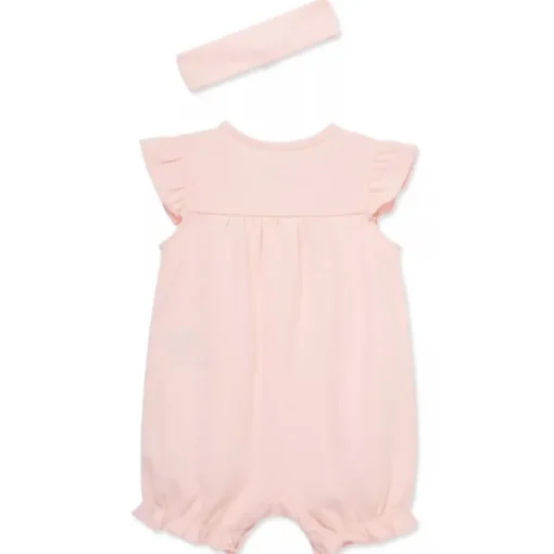Little Me - Baby Girl Ladybug Romper, Pink
