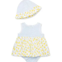 Little Me - Baby Girl Lemons Popover &amp; Hat