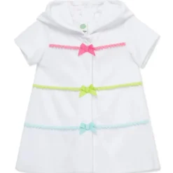 Little Me - Baby Girl Multicolor Swim Coverup, White