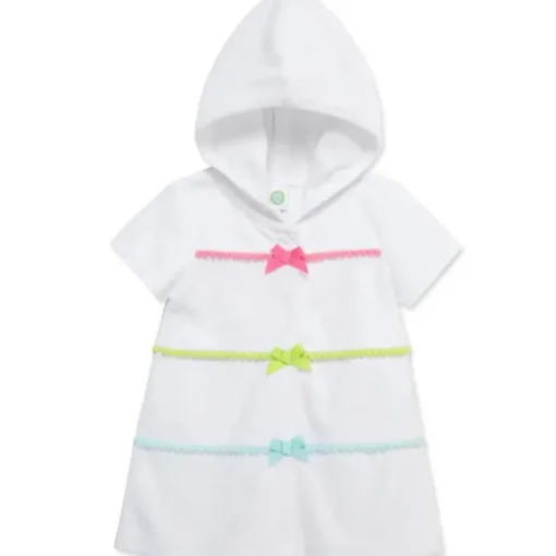 Little Me - Baby Girl Multicolor Swim Coverup, White