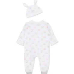 Little Me - Baby Girl Pink Bunny Footie & Hat