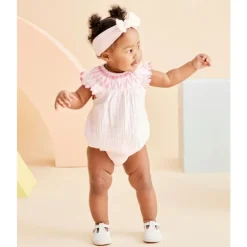 Little Me - Baby Girl Smocked Bubble, Pink