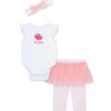 Little Me - Baby Girl Strawberry Check Set Infant,Tunic W/Leggings