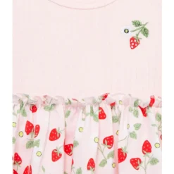 Little Me - Baby Girl Strawberries Bsuit Dress, Pink