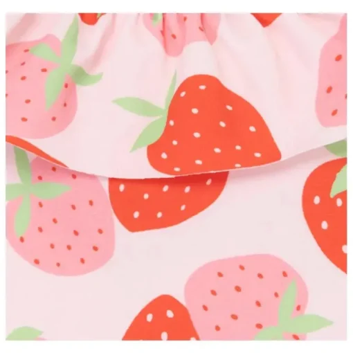 Little Me - Baby Girl Strawberry Swimsuit, Rose