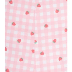 Little Me - Baby Girl Strawberry Knit Shortall Set Pink