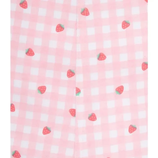 Little Me - Baby Girl Strawberry Knit Shortall Set Pink