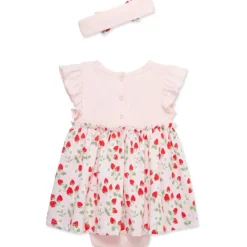 Little Me - Baby Girl Strawberries Bsuit Dress, Pink