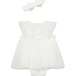 Little Me - Baby Girl Strawberry Popover, Ivory