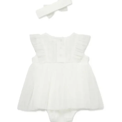 Little Me - Baby Girl Strawberry Popover, Ivory
