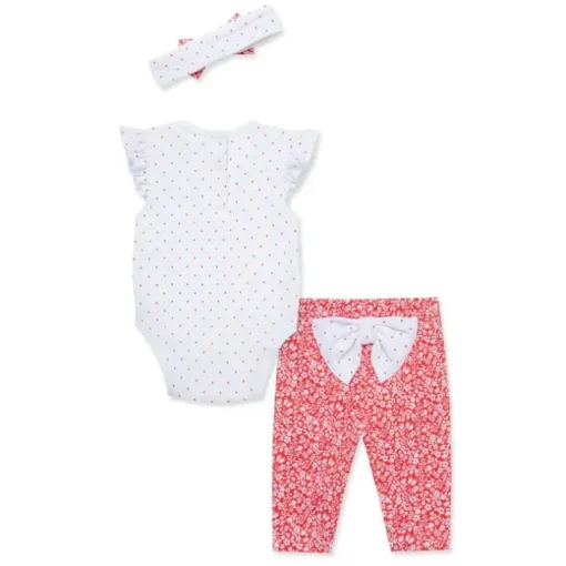 Little Me - Baby Girl Strawberry Bodysuit & Pant Set