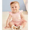 Little Me - Baby Girl Striped Bubble, Pink