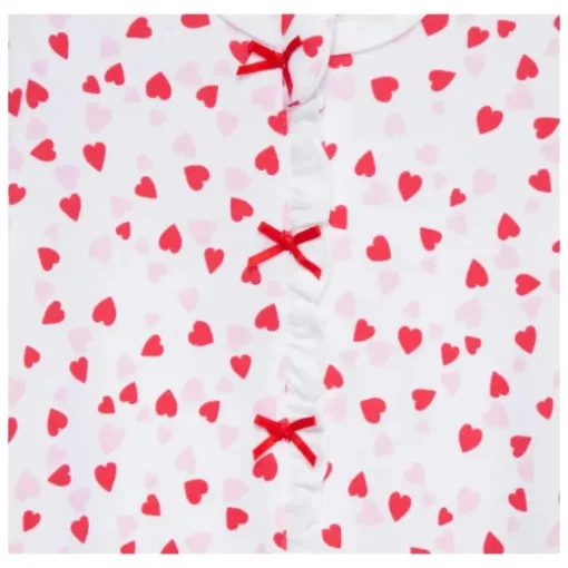 Little Me - Baby Girl Valentine Footie & Headband