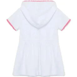 Little Me - Baby Girl Zip Swim Cover Up, White