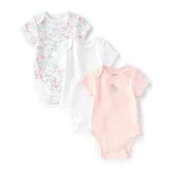 Little Me - Body de bebê com spray floral 3 unidades