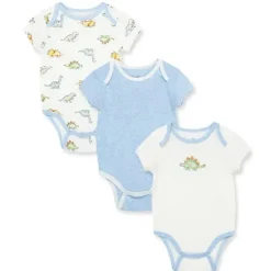 Little Me - Bodys Dinomite 3Pk, Marfim Multi