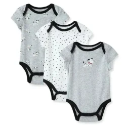 Little Me - Bodysuits Dálmata 3Pk, Cinza, 9M