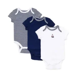 Little Me - Bodysuits Veleiros 3 Pk, Marinha