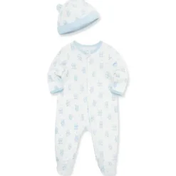 Little Me - Chapéu Happy Bear Footie, Azul